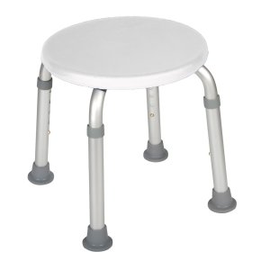 Drive Medical Shower Stool - Supports up to 300 lbs, White, Pack of 1, RTL12004KD